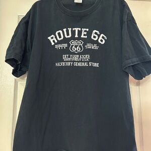 Route 66 Black Graphic Tee